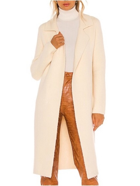 L'Academie Sweaters - L’Academie London Cardigan Cream Knit Sweater Women’s Size Small Soft Minimalist